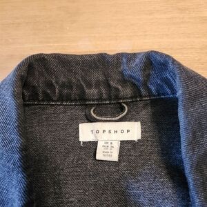 Topshop Charcoal Denim Jacket